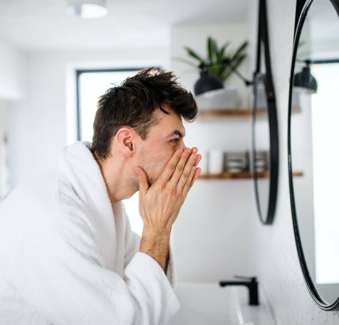 Men's skin care routine